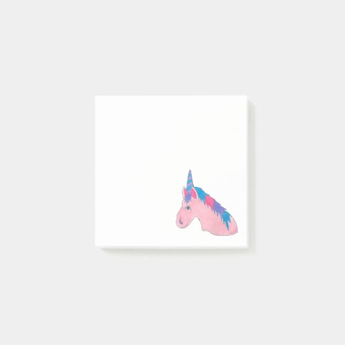 Magical Pink Purple Horn Unicorn Horse Mythical Post_it Notes