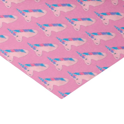 Magical Pink Purple Horn Unicorn Horse Mythical Tissue Paper
