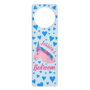 Magical Pink Purple Mythical Horse Unicorn Love Door Hanger