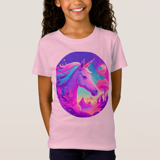 Magical Pink Unicorn T-Shirt (Front)