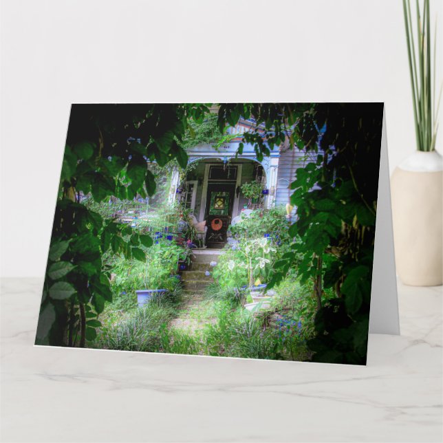 MAGICAL PORCH Jumbo Greeting Card (Front)