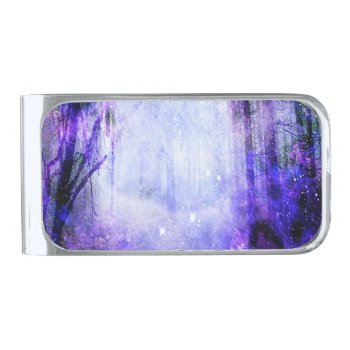 Magical Portal In The Forest Silver Finish Money Clip by Eyeofillumination at Zazzle