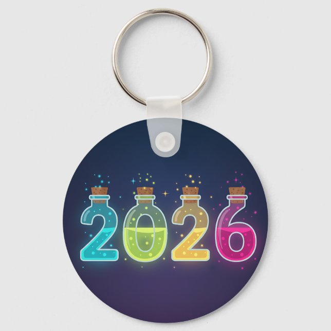 Magical Potion 2026 Glow Double-Sided Keychain (Front)
