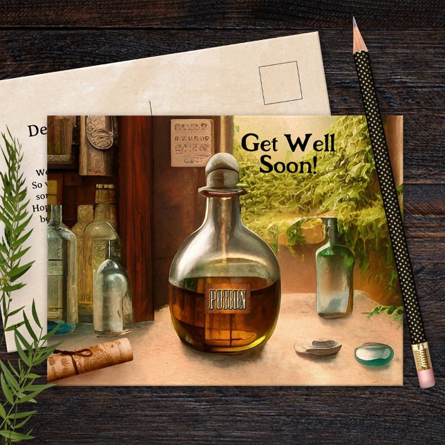 Magical Potion Get Well Soon Postcard (Creator Uploaded)
