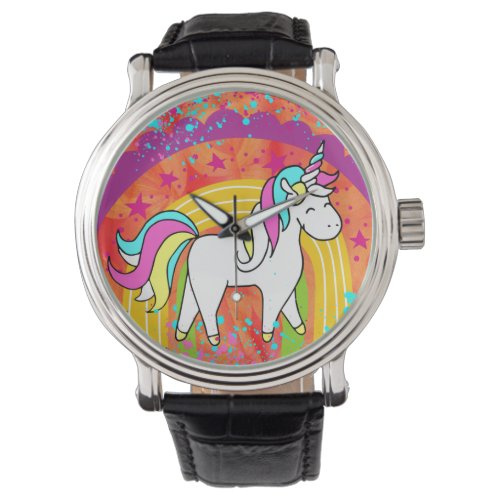 Magical Pretty Pastel Unicorn Rainbow Watch