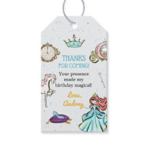 Magical Princess Fairytale Favor Thank You Tag