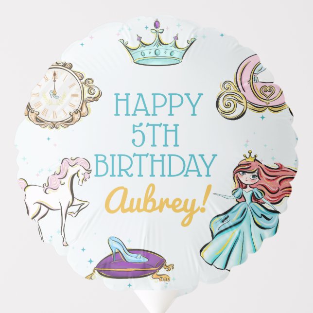 Magical Princess Fairytale Party Balloon (Front)