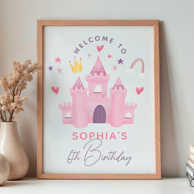 Magical Princess Girls Birthday Welcome Sign (Creator Uploaded)
