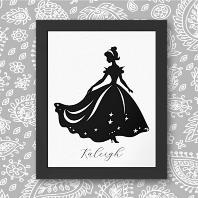 Magical Princess Sillouette Personalized Print (Creator Uploaded)