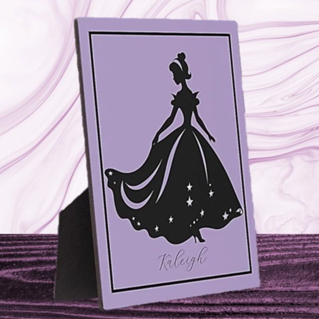 Magical Princess Sillouette Personalized Print Plaque (Creator Uploaded)