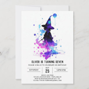 Magical Printable Wizardry Birthday Invitation