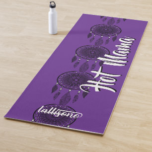 Magical Purple Background Personalized Name & Imag Yoga Mat