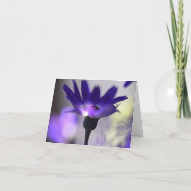 Magical Purple Flower Thank You Card (Front)