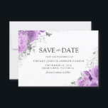Magical Purple Lavender Roses Floral Wedding Save The Date<br><div class="desc">Magical Purple Lavender Roses Floral Wedding Save the Date or Change the Date

See matching invitation and collection</div>