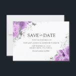 Magical Purple Lavender Roses Floral Wedding Save The Date<br><div class="desc">Magical Purple Lavender Roses Floral Wedding Save the Date or Change the Date

See matching invitation and collection</div>