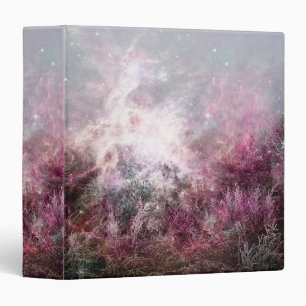 Magical Purple Pixie Dust Nebula Wilderness 3 Ring Binder