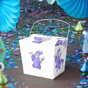 Magical purple wizard magician sorceress favor boxes
