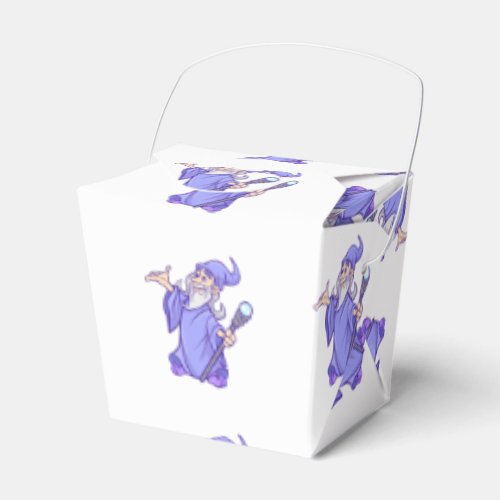 Magical purple wizard magician sorceress favor boxes