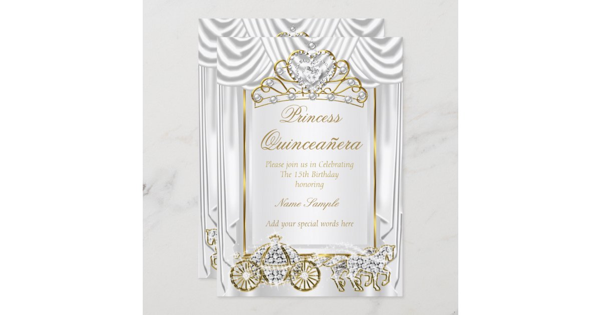 Sparkly Magical Quinceanera Invitation