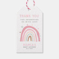 Magical Rainbow Baby Shower Thank You Gift Tags