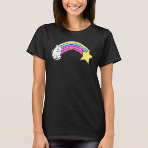 Magical Rainbow Caticorn Cat T_Shirt