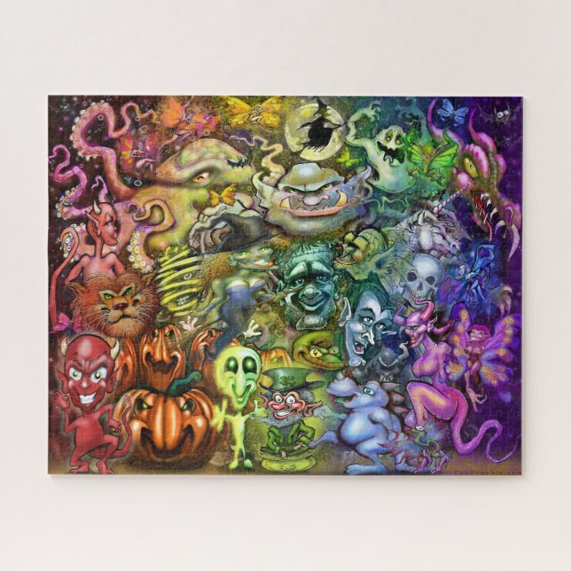 Magical Rainbow of Creatures Jigsaw Puzzle (Horizontal)