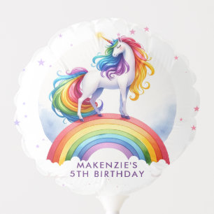 Magical Rainbow Unicorn Birthday Balloon
