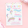 Magical Rainbow Unicorn Birthday Invitations