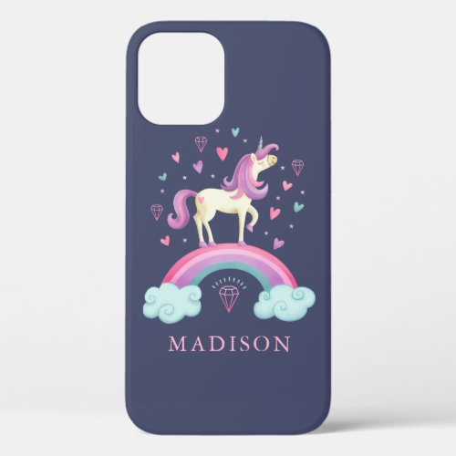 Magical Rainbow Unicorn iPhone 12 Case