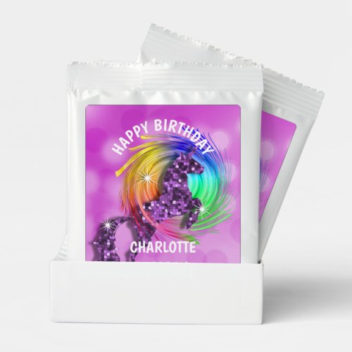 Magical Rainbow Unicorn Cute Girly Party Lemonade Drink Mix