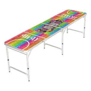 Magical Rainbow Unicorn Glitter Whimsical Birthday Beer Pong Table