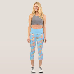 Magical Rainbow Unicorn Personalized Capri Leggings