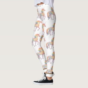 Magical Rainbow Unicorn Personalized Leggings