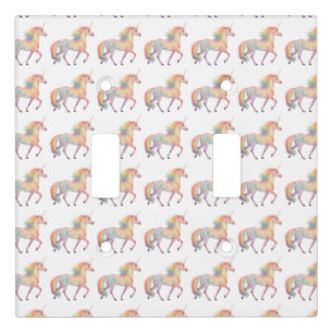 Magical Rainbow Unicorn Personalized Light Switch Cover