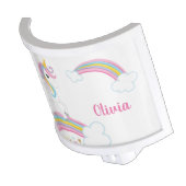 Magical Rainbow Unicorn Personalized Night Light (Angled)