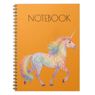 Magical Rainbow Unicorn  Personalized  Notebook