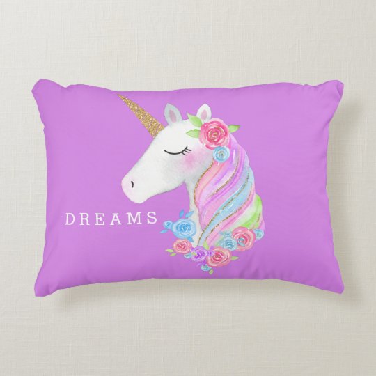 rainbow unicorn pillow