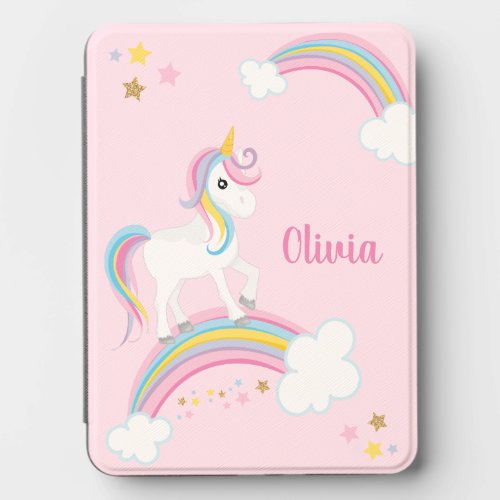 Magical Rainbow Unicorn Pink Personalized Kindle Cover
