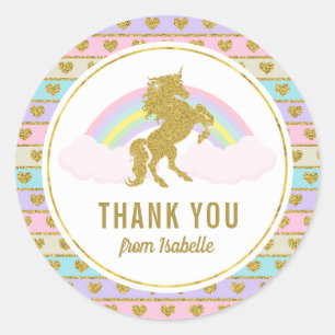 Magical Rainbow Unicorn Stickers