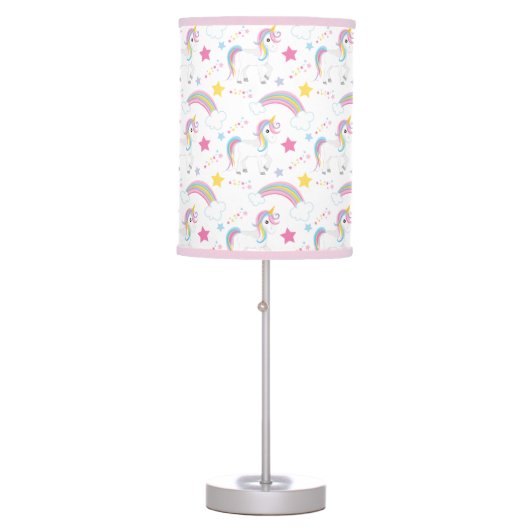 Magical Rainbow Unicorn Table Lamp (Front)