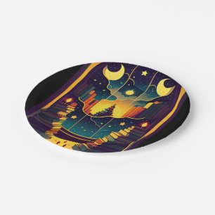 Magical Realm Of Books Paper Plates