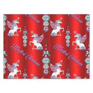 Magical Red Unicorn Christmas