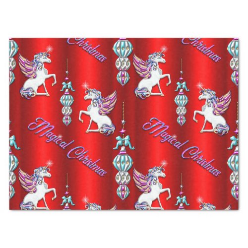 Magical Red Unicorn Christmas