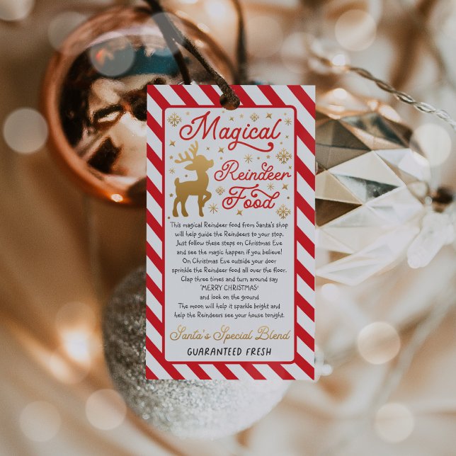 Magical Reindeer Food Christmas Eve Box Filler Gift Tags (Creator Uploaded)