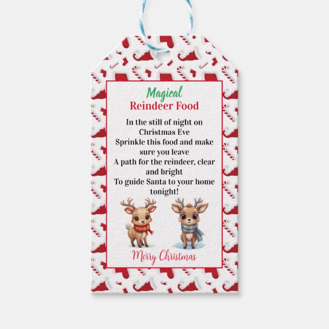 Magical Reindeer Food Gift Tags (Front)