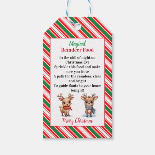 Magical Reindeer Food Gift Tags