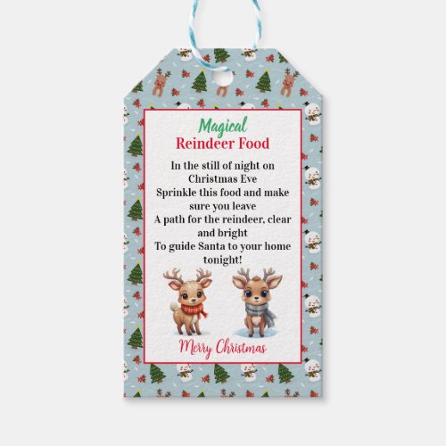 Magical Reindeer Food Gift Tags