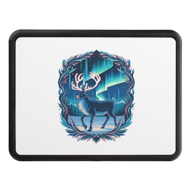 Magical Reindeer Glow Hitch Cover (Front)