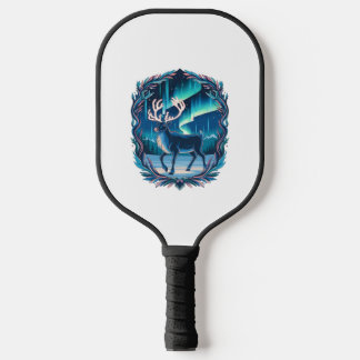 Magical Reindeer Glow Pickleball Paddle