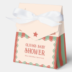 Magical Retro Vintage Carnival Circus Baby Shower Favor Boxes